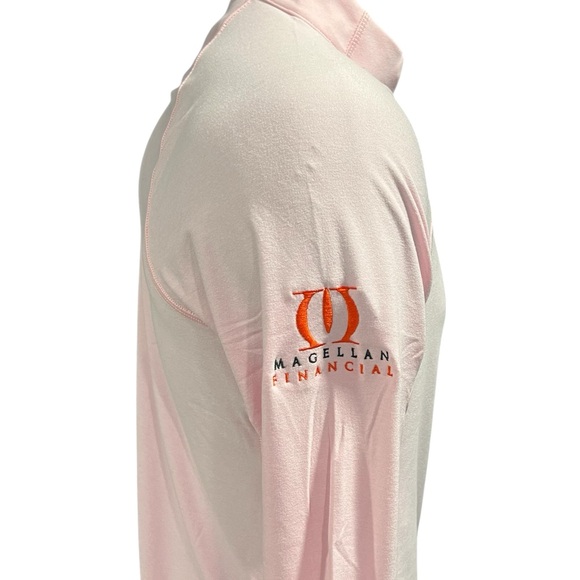 Peter Millar Women's Mélange Raglan-Sleeve Perth Layer in Palmer Pink, Large - Picture 3 of 10